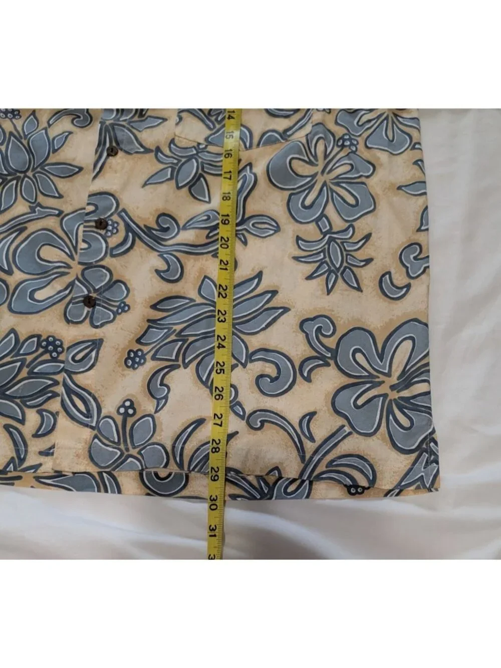 Roundtree & Yorke Mens Hawaiian Button-Up Shirts Lg 100% Cotton Tropical Floral - Picture 12 of 16